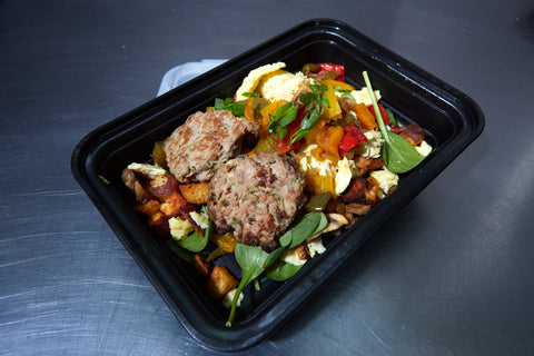 Egg White Strip Steak Sausage Bowl - Meal Dealers