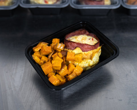 Turkey Bacon Wrapped Egg Quiche