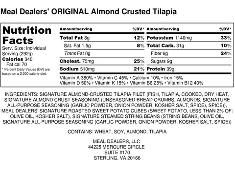 Almond Crusted Tilapia - Meal Dealers