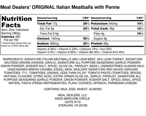 Italian Meatballs - Meal Dealers