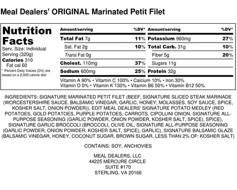 Marinated Petit Filet - Meal Dealers