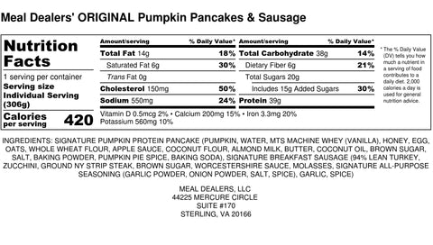 Pumpkin Spice Protein Pancakes - Meal Dealers