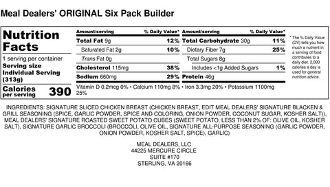 6 Pack Builder - Meal Dealers