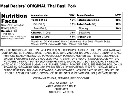 Thai Basil Pork - Meal Dealers
