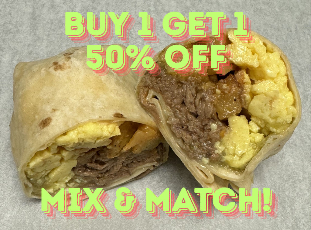 Breakfast Burritos - Pulled Steak