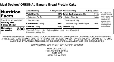 Protein Banana Cake - Meal Dealers