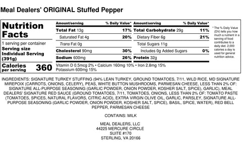 Stuffed Peppers - Meal Dealers